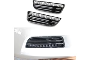 Crosselec Front Bumper Honeycomb Fog Lamp Cover Tirm For Dodge Charger 2015 2016 2017 2018 2019 2020 2021 SXT