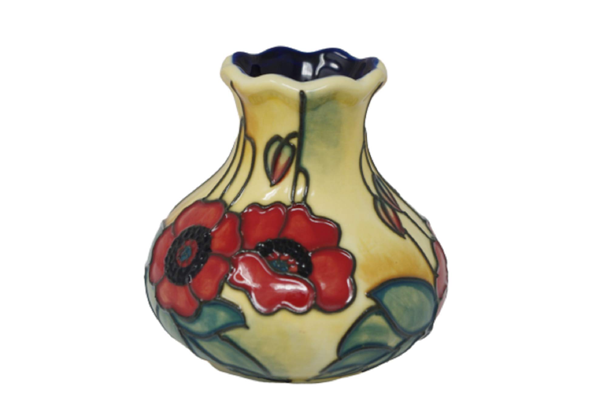 Old Tupton Ware Vase ~ Yellow Poppy Design ~ Boxed Gift (TW1676) by Old Tupton Ware