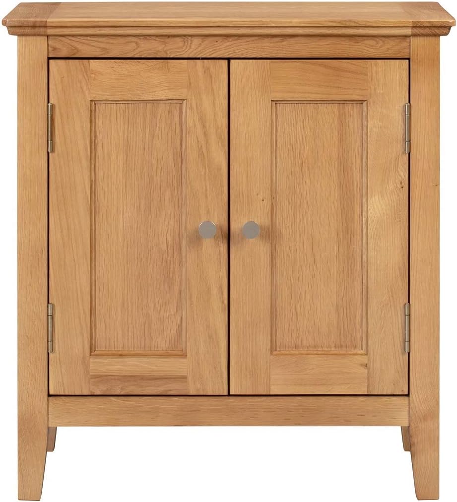 Hallowood Furniture Hereford Small Cupboard with Adjustable Shelf, Shoe Storage Cabinet - Image 4