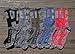 MIRMARU Men's 5 Pairs Multi Performance Outdoor Sports Hiking Trekking Crew Socks