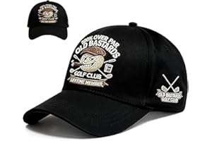 Old Bastard Golf Club Baseball Cap, 100% Overclocking Lifetime Member Edition, Adjustable Embroidered Golf Cap
