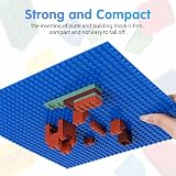 HOTUT 4 Pack 10x10 Baseplates 32x32 Compatible Grey Green Sand Blue view 6