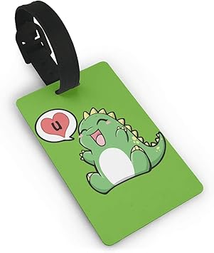 dinosaur luggage tag