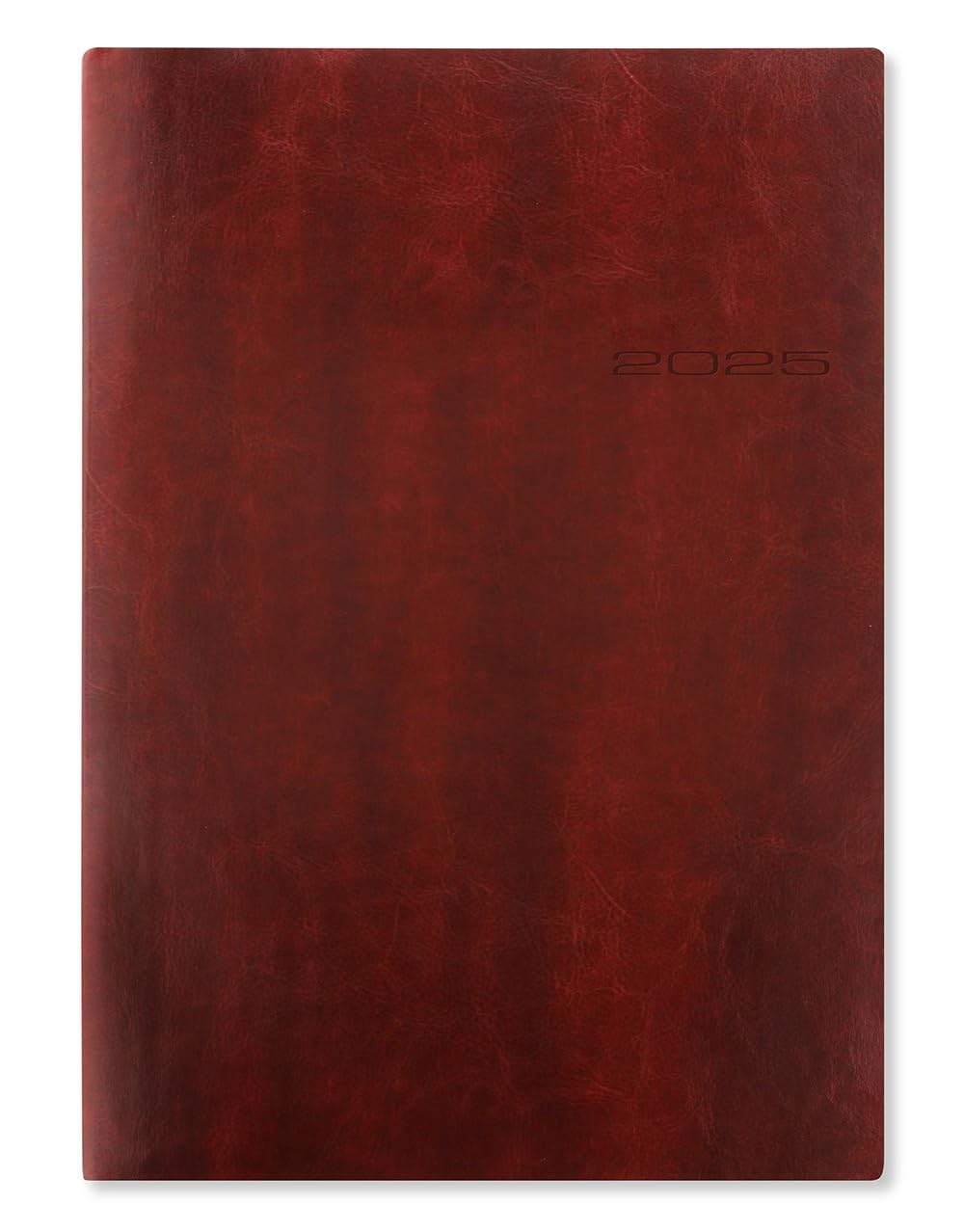 Letts of London Lecassa A4 week to view 2025 diary - brown