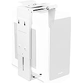 VIVO Adjustable Under Desk and Wall Mount for PC 3.5-7.8 inches Wide, Computer Case CPU Holder with Swivel and Secure Locking