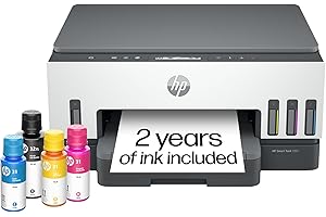 HP Smart Tank 7001 Wireless All-in-One Ink Tank Printer, Scanner, Copier with 2 Years of Ink Included, Best-for-Home Office, Cartridge-Free Refillable, AI-Enabled (28B49A)