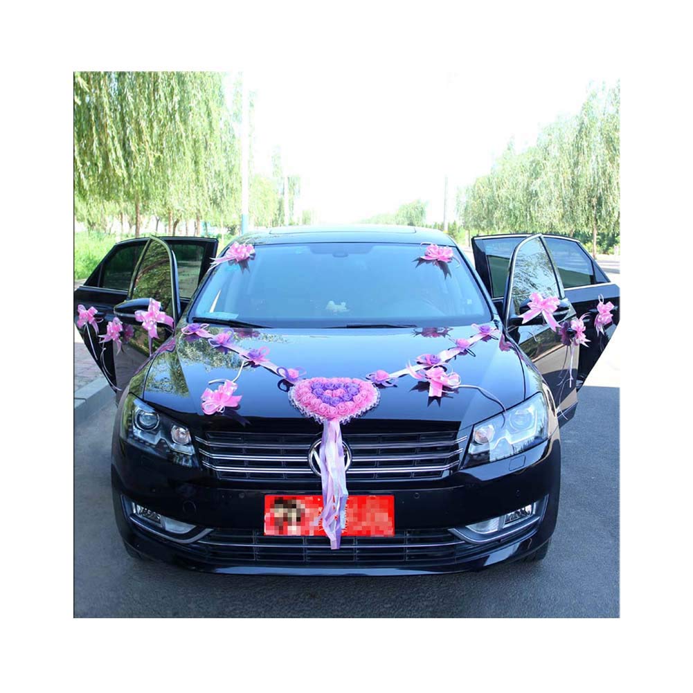 Amazon Com Wcfd Wedding Car Decoration Kit Bride And Groom