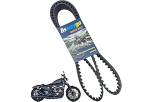 BSWAYGO Rear Drive Belt 128T 1-1/8" Aramid Belt Compatible with Sportster 883 1200 Hugger XL XLH 1200C 883C 1200S 1991-2003, Replace 40022-91 58-420 1204-0042