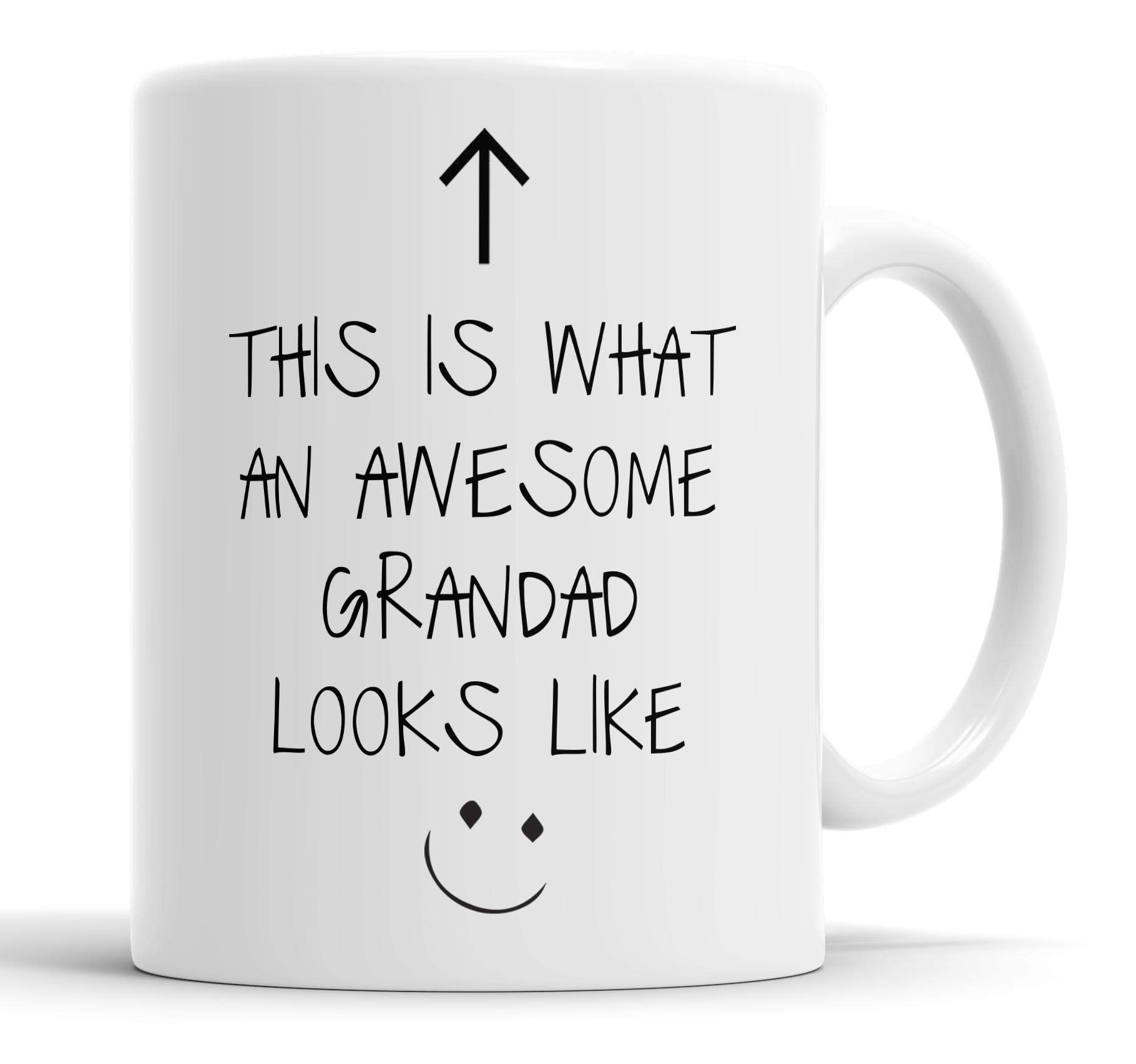 Faithful Prints This is What an Awesome Grandad Looks Like Mug Fathers Day Dad Funny Humour Gift Cup Birthday Christmas, Ceramic Mugs