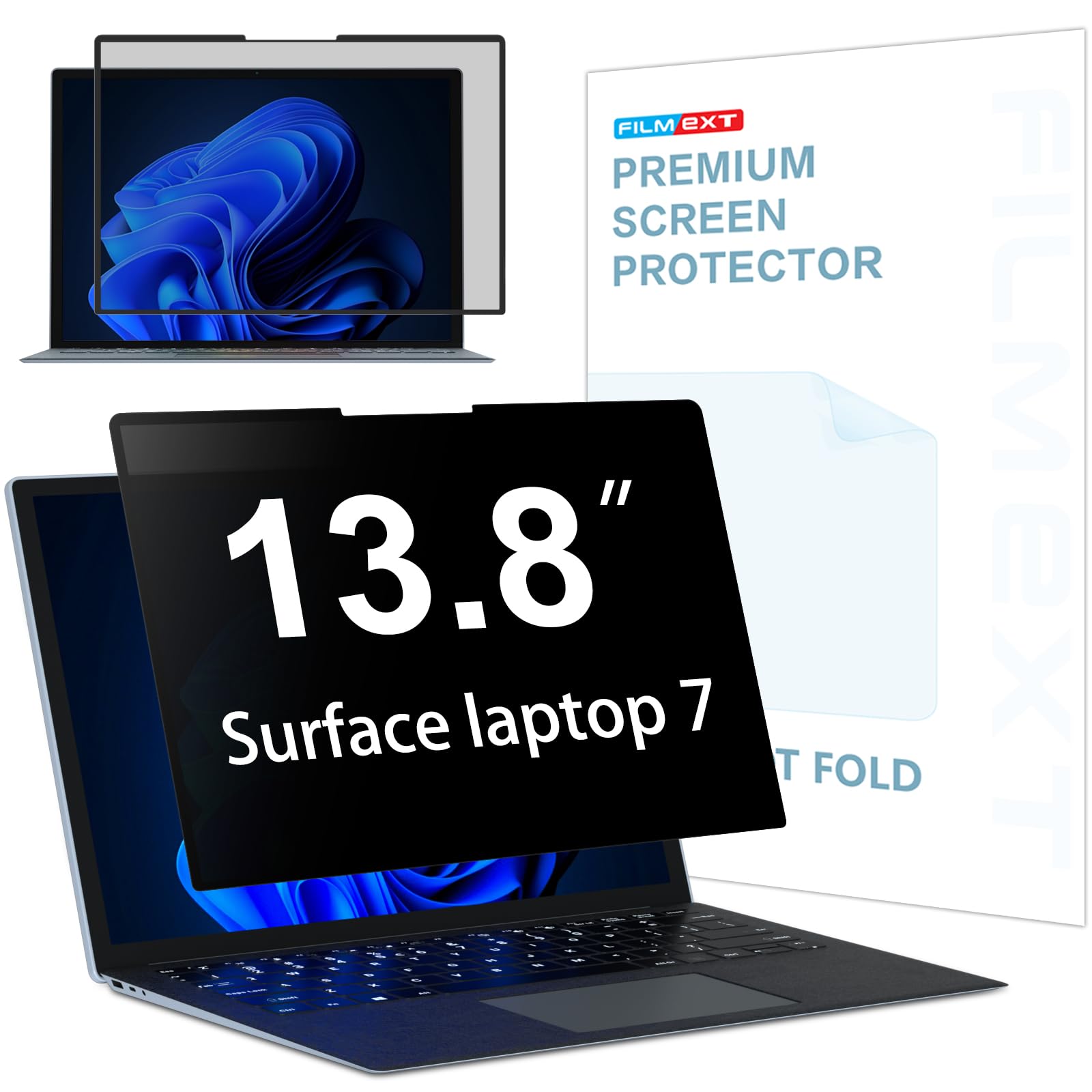 Photo 1 of FILMEXT Privacy Screen for Microsoft Surface Laptop 13.8 inch 7th Generation Model 2036/2107, Anti-Spy Filter Anti-Glare (for Surface Laptop 7th 13.8" Privacy Screen Protector 2024)