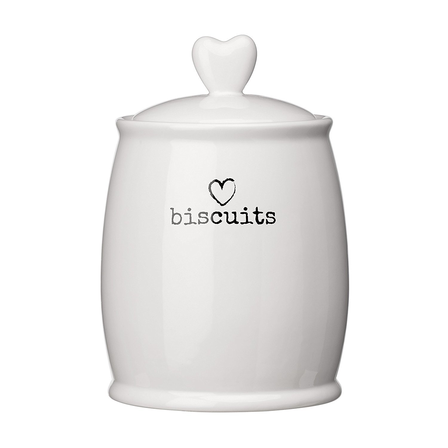 Premier Housewares Charm Biscuit Canister, White