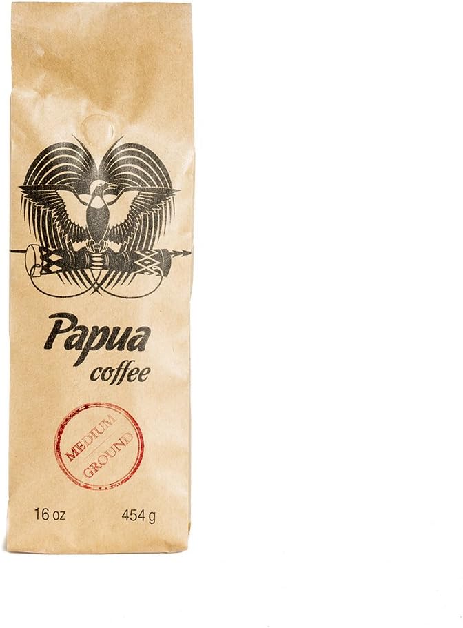 Papua Ground Medium Roast Coffee (12oz)