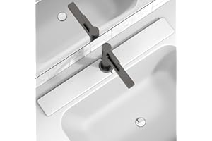 Yinoos 30" x 4" Stone Faucet Mat for Kitchen Sink, Quick Drying Diatomite Sink Tray, Faucet Sink Splash Guard for Prevents Moisture Buildup (White)