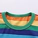 Motecity Motteecity Little Boys' T-Shirt Rainbow Striped Size 24M Style-2, 24 Months