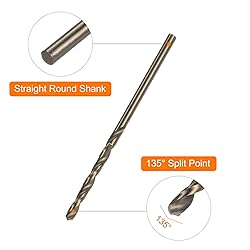 HARFINGTON 10pcs Cobalt Jobber Drill Bits 2.3mm