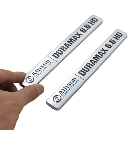 2x Allison 6.6HD DMAX Emblems Car Badge For Silverado 2500HD - Foto 8