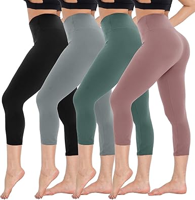 high waisted tummy control capri leggings