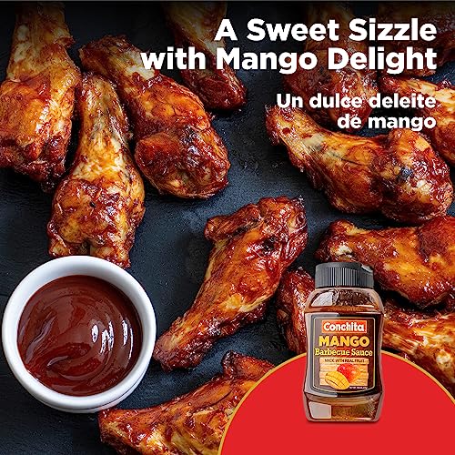 CONCHITA MANGO BBQ SAUCE, 14 OZ – COOKOUT ESSENTIALS – PERFECT FOR GRILLING, MARINATING, AND DIPPING
