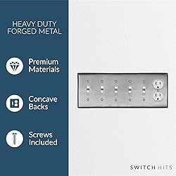 Switch Hits Satin Nickel Outlet Wall Plate | 5