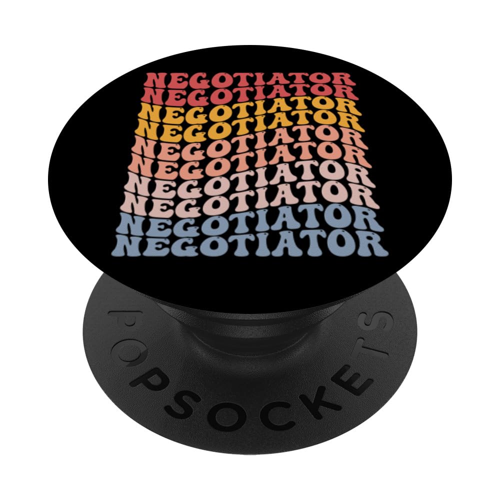 Negotiator Groovy Retro PopSockets Swappable PopGrip