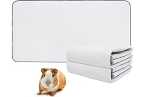 NAGUDENFO Guinea Pig Cage Liners,24" x 47" - 2Pack,Washable Guinea Pig Liner for Midwest Cages,Soft & Thick,Great for Guinea Pigs,Puppy, Hamsters, Hedgehogs, Chinchillas, Ferrets, Bunnies