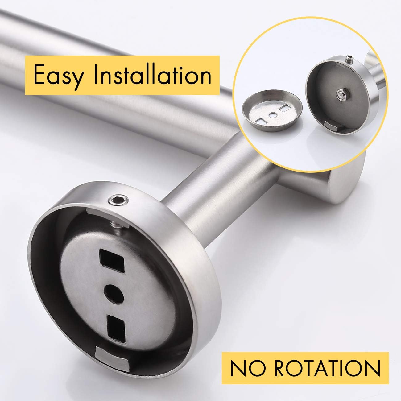 KES 12 Inches Hand Towel Bar Bathroom Towel Holder Kitchen Dish Cloth Hanger No Drill SUS304 Stainless Steel RUSTPROOF Wall Mount Brushed Steel, A2000S30DG-2 - - 