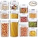 Brajttt 12-Piece Airtight Food Storage Container Set, Big Sizes Included, Keeps Food Fresh & Dry - Durable Plastic - BPA-Free