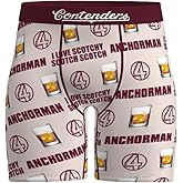Contenders x Anchorman Boxer Briefs – Ultra-Soft Stretch Fit – No Ride-Ups Underwear for Men – For All-Day Wear