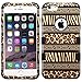 Zebra Skin-Leopard Skin/Black TUFF Hybrid Phone Protector Cover Case with silicon protection for your Iphone 6 Plus phone + FREE SCREEN PROTECTOR!