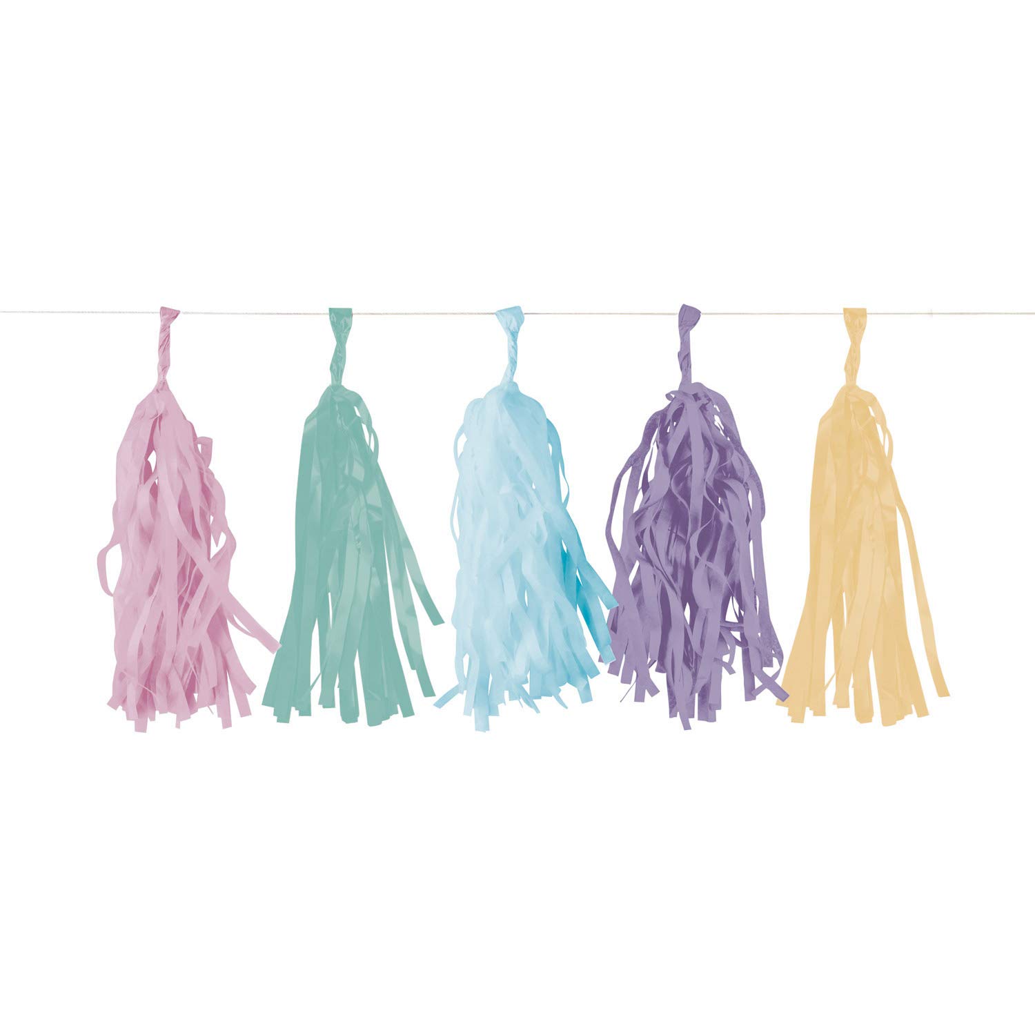 amscan 9903716 – Fringe Garland Happy Birthday Pastel Birthday Decoration