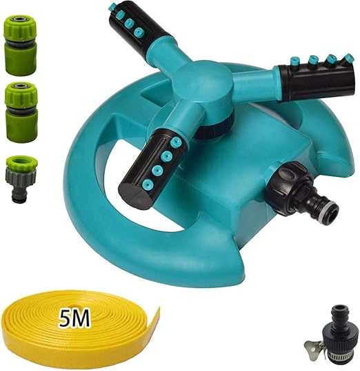 YFAH Aspersor De Césped Boquilla Giratoria De Precisión Aspersor De