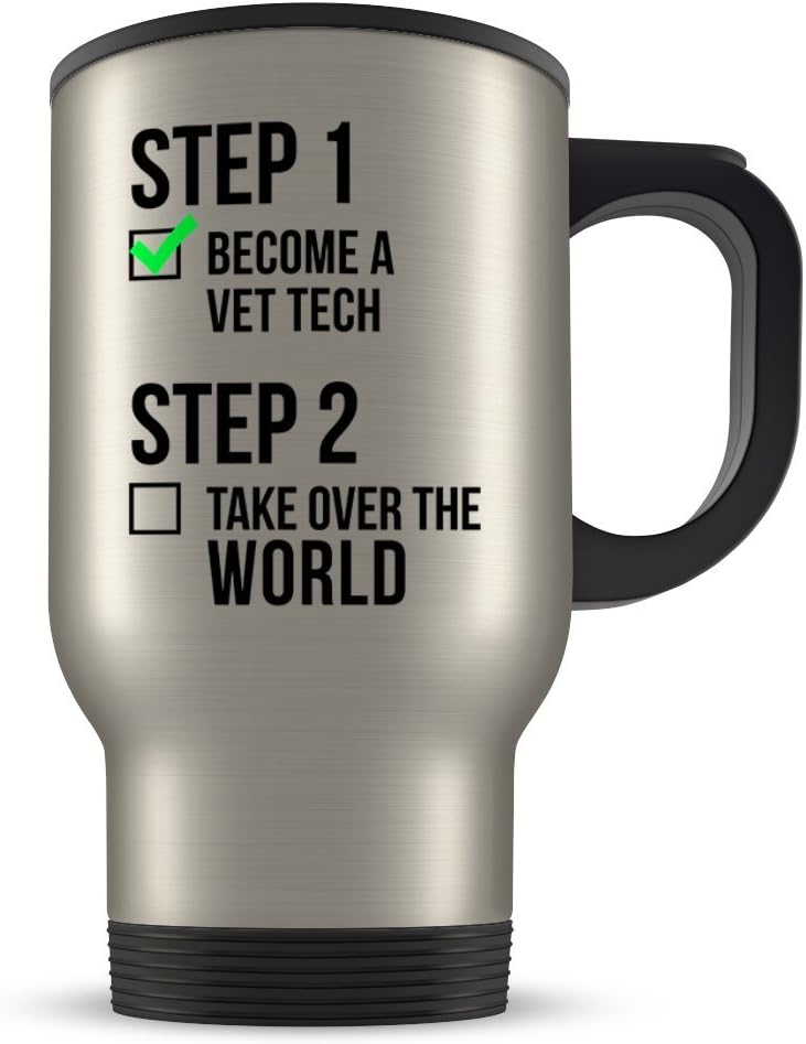 Amazon Com Vet Tech Travel Mug Graduation Gifts Future Veterinary Technician Graduates New Coffee Mug For Men And Women Class Of 2018 Funny Grad Diploma Degree Congratulations Kitchen Dining