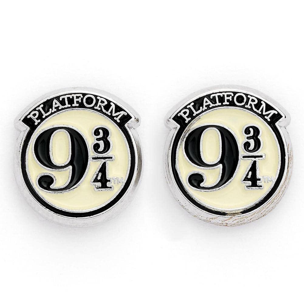 Official Harry Potter Platform 9 ¾ Silver Plated Stud Earrings
