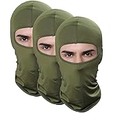 Pack of 3 Ski Mask Bandana Face Hat for Outdoor Airsoft Motorcycle Hood Helmet Balaclavas Headwear