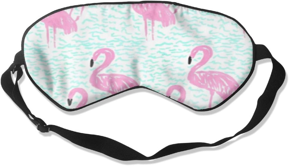 Pretty In Pink Flamingo Sleep Mask For Sleeping Contoured Shape Ultra Lightweight Comfortable Eye Mask