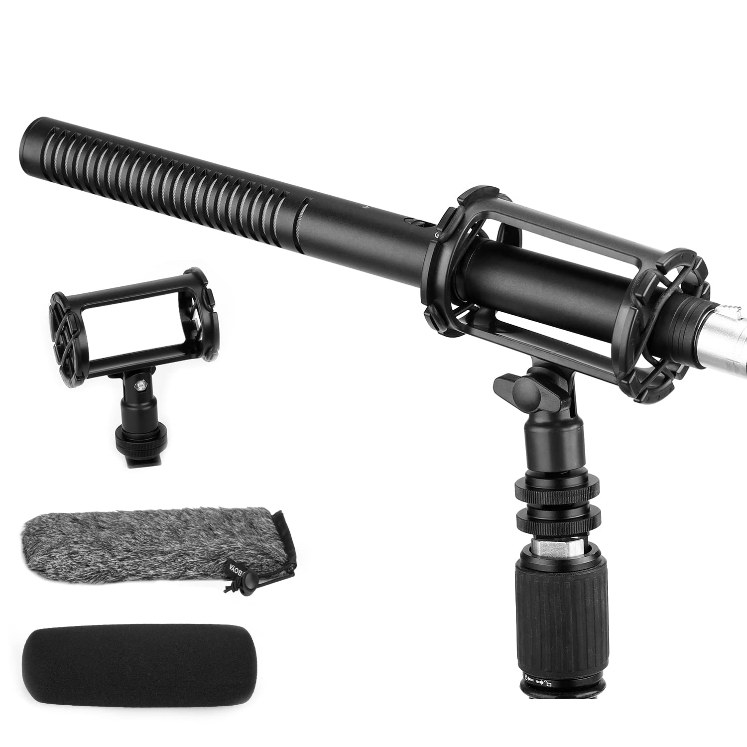 Photo 1 of Boya XLR Shotgun Microphone BY-BM6060, Super-Cardioid Condenser Mic with 24 48V Phantom Power for Camera Camcorder Film Interview TV Program Recording Podcast