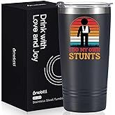 Broken Arm Gifts, Get Well Gifts for Families or Friends on Birthday and Christmas, 20 oz Insulated Stainless Steel Tumbler - I DO MY OWN STUNTS