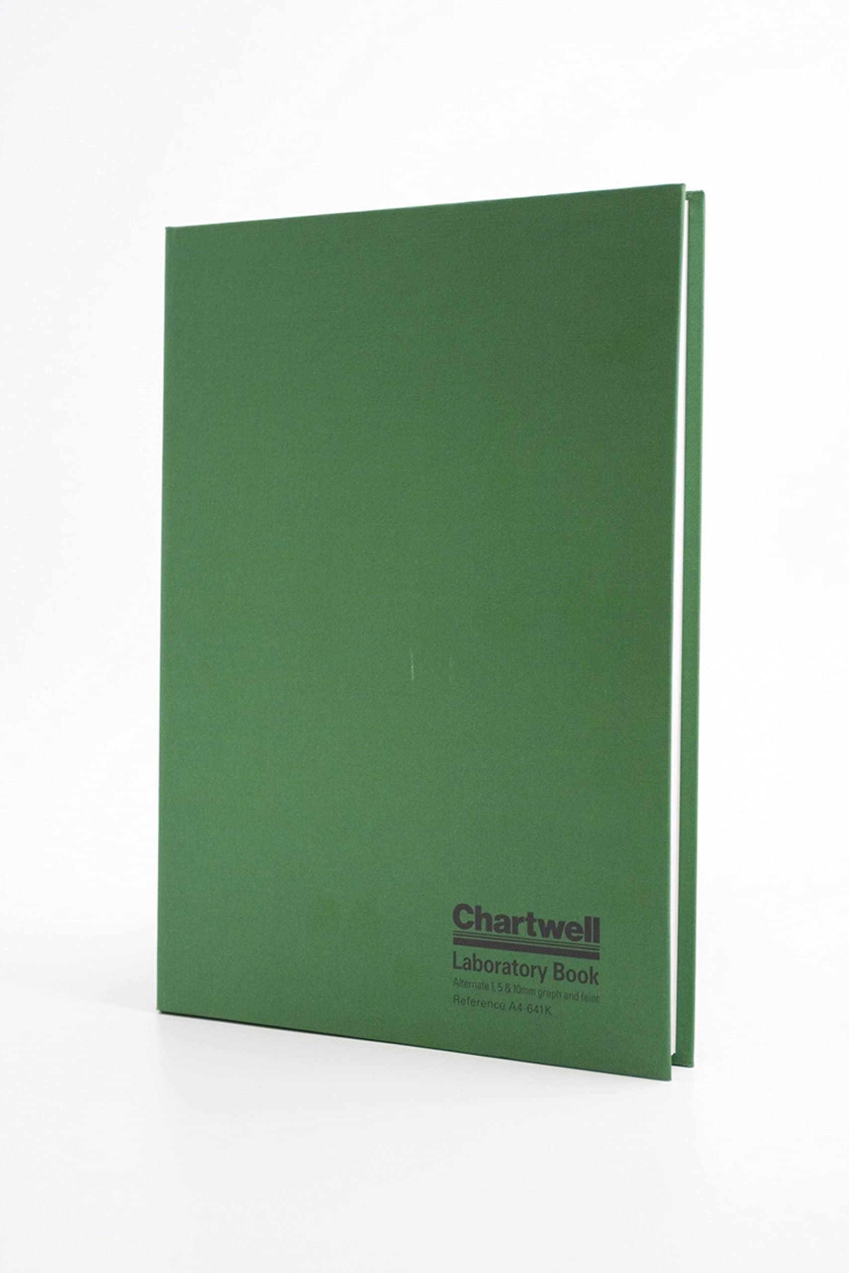 Exacompta - Ref A4-641KZ - Chartwell - Hardcover Laboratory Technical Note Book, A4 297 x 210mm, 1mm/5mm/10mm Quadrille Grid Square Ruling, 160 pages 70gsm Paper - Green