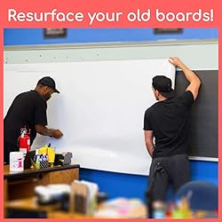 Whiteboard Wallpaper, Large 4x10 ft Peel and Stick