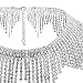 Bingirl Luxury Crystal Rhinestone Choker Collar Necklace Tassel Pedant Wedding Party Jewelry