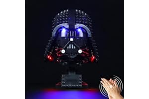 LocoLee Light kit Compatible with Lego 75304 Darth Vader Helmet - No Model Only Light, LED Lighting Accessories Compatible with Lego The Darth Vader Helmet (Voice Activated)