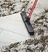 Pet Hair Remover Rubber Broom with Built in Squeegee - Carpet Rake for Pet Hair Removal on Hardwood Floor, Carpet & Tile - Picks Up More Dust & Debris - Rinse to Clean