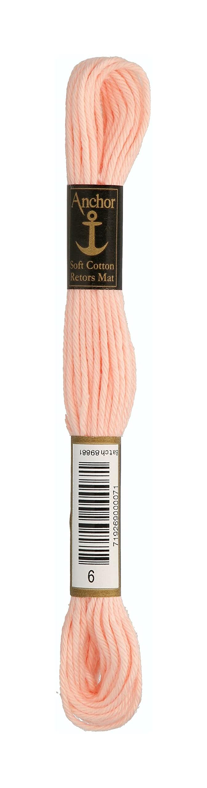Anchor 4335000-00006 Embroidery Thread, 100% Cotton, Salmon Rose, 10 m, 5 g