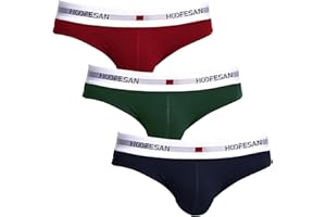 HOOFESAN Mens Underwear Briefs Pack Stretch Cotton Low Rise Briefs for Men Wide Waistband Multipack