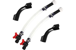 Calvana Fuel Jug Hose 3044 Replacement Kit with 2 Elbow Adapters,2 Fuel Hoses with Valve,Compatible with VP Racing Fuel Jug,5.5 and 10 Gallon Fuel Cans,Diesel Fuel Can,Dirt Bike,Motorcycle Accessories