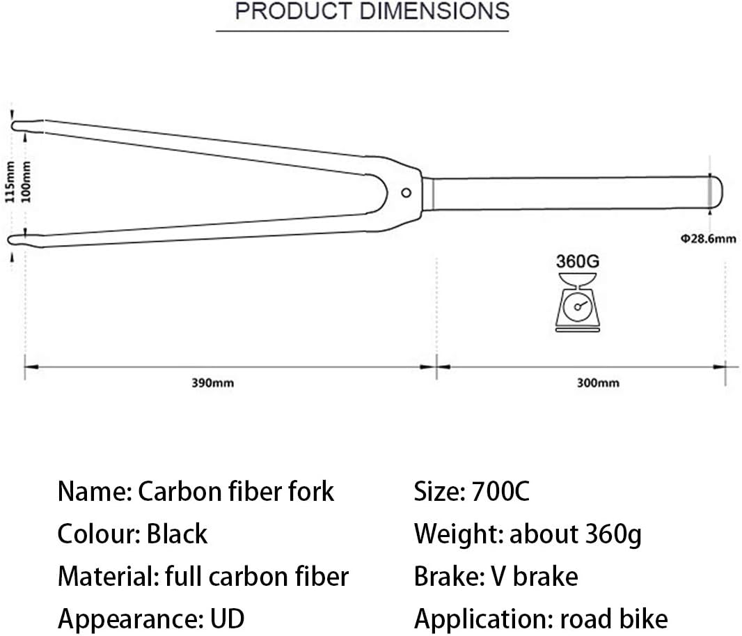 Road bike fork sizes Clearance