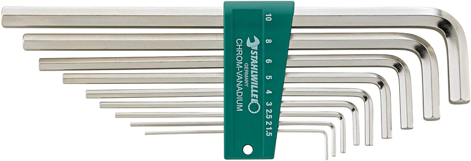 Stahlwille 96432101 10765/9 Hexagon Key Wrench for Socket Head Screw, Pack of 5