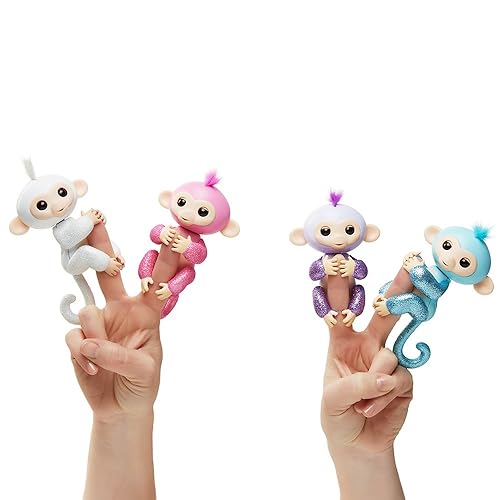 Fingerlings Glitter Monkey Sugar (White Glitter) Interactive