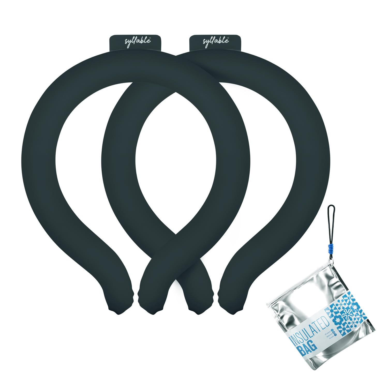 Photo 1 of 2PCS Neck CoolingTube with Insulated Bag, Reusable Neck Coolers Wearable Body Cooling Products for Hot Weather in Summer