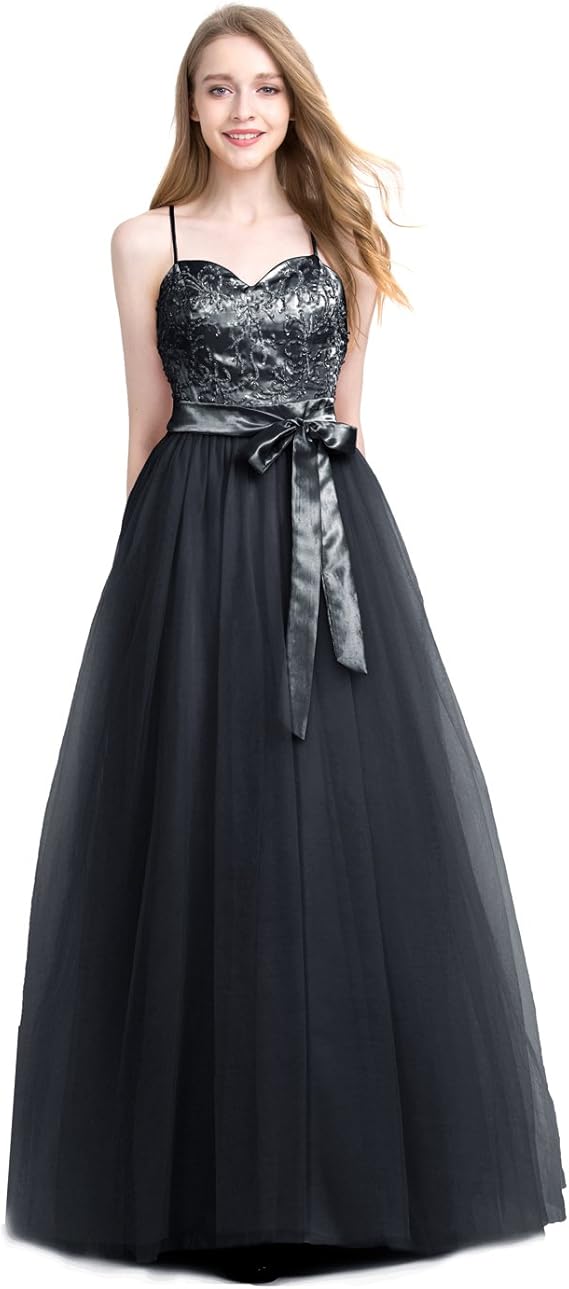 Amazon Dressystar ドレッシースター 発表会ドレス 細い肩紐 チュール ビジュー付け レディーズ パーティードレス 通販